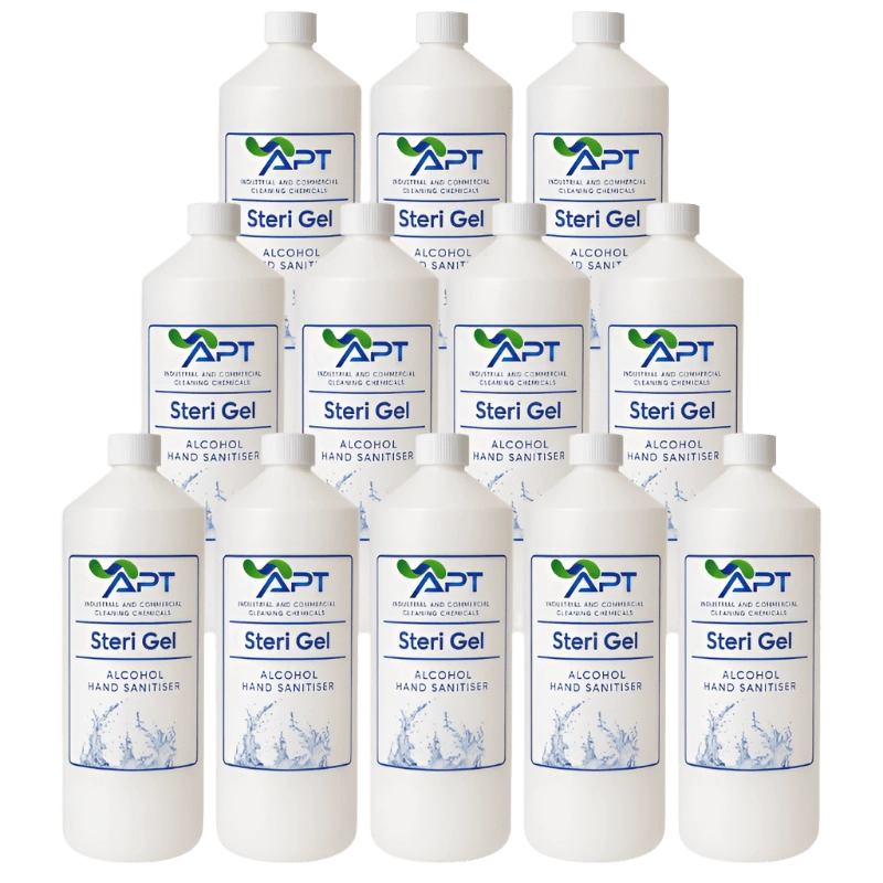 70% Alcohol Hand Sanitiser - Steri Gel - 12 x 1 Litre