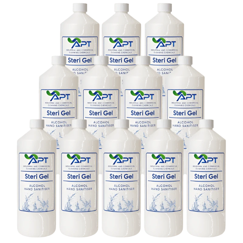 70% Alcohol Hand Sanitiser - Steri Gel - 12 x 1 Litre
