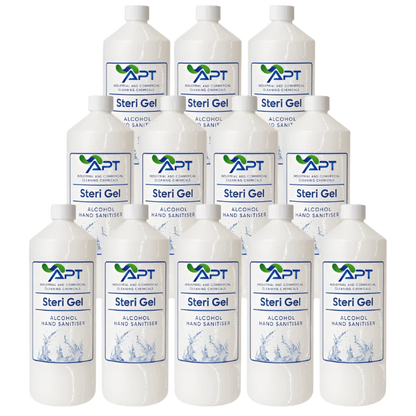 70% Alcohol Hand Sanitiser - Steri Gel - 12 x 1 Litre