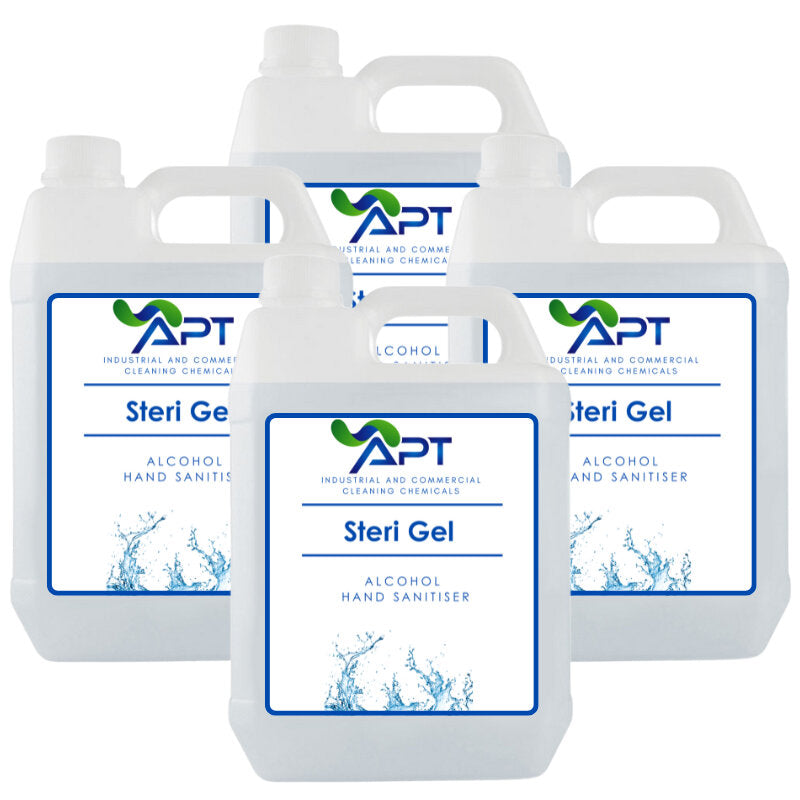 70% Alcohol Hand Sanitiser - Steri Gel - 4 x 5 Litres