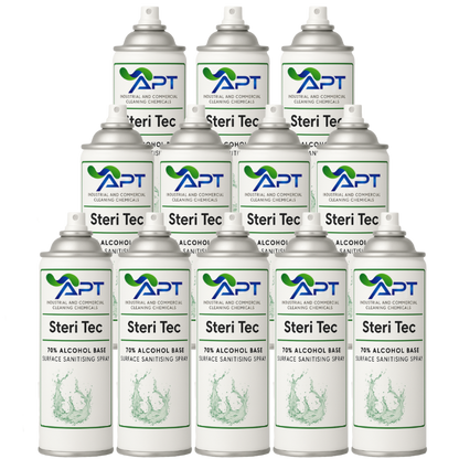 70% Alcohol Base Surface Sanitising Spray - Steri Tec - 12 x 400ml