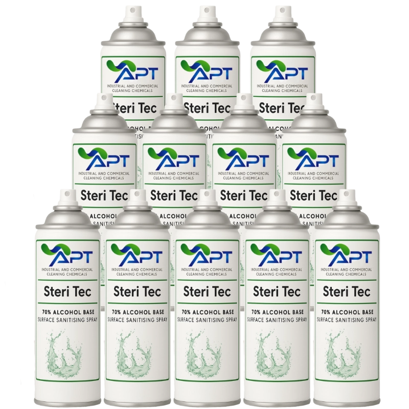 70% Alcohol Base Surface Sanitising Spray - Steri Tec - 12 x 400ml