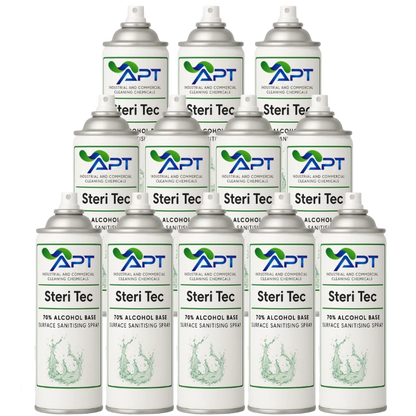70% Alcohol Base Surface Sanitising Spray - Steri Tec - 12 x 400ml
