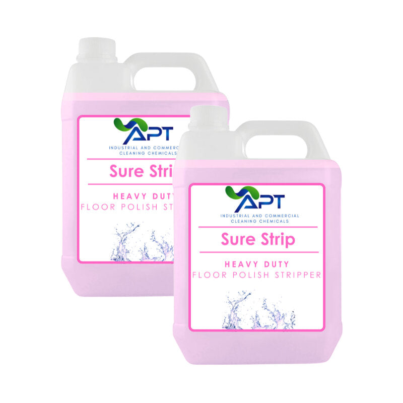 Heavy Duty Floor Polish Stripper - Sure Strip - 2 x 5 Litres