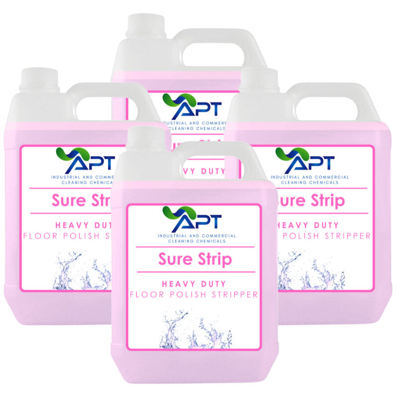 Heavy Duty Floor Polish Stripper - Sure Strip - 4 x 5 Litres