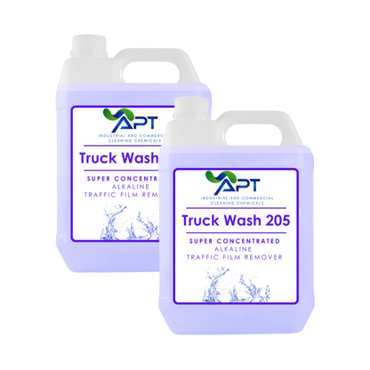 Super Concentrated Alkaline Traffic Film Remover - Truck Wash 205 - 2 x 5 Litres