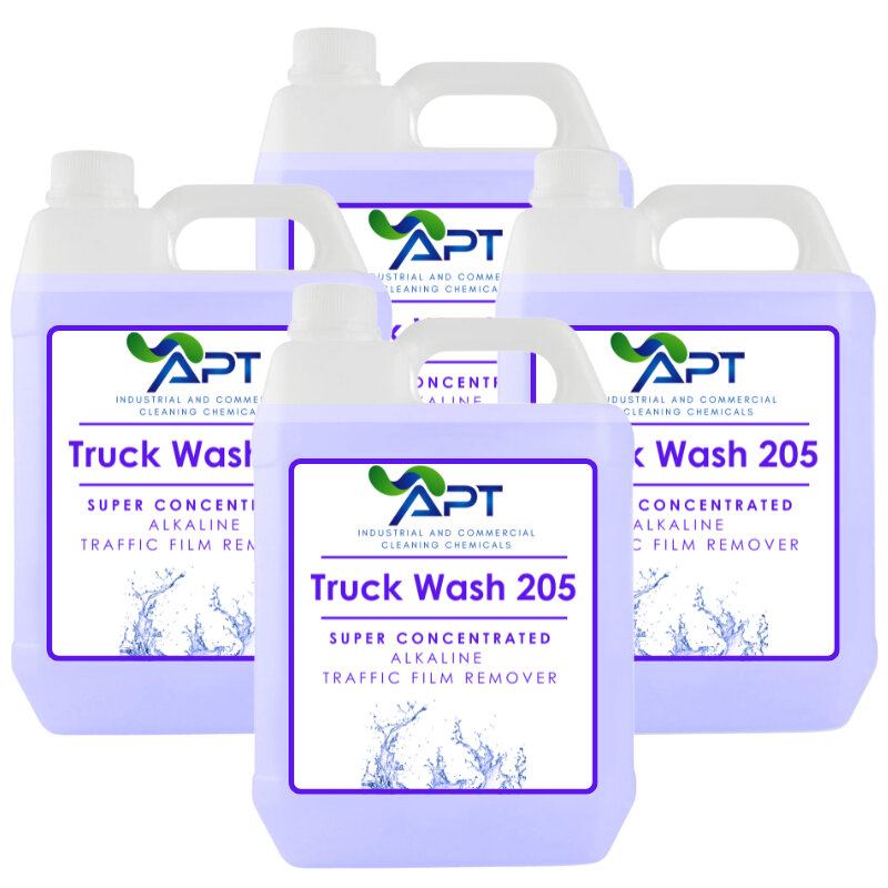 Super Concentrated Alkaline Traffic Film Remover - Truck Wash 205 - 4 x 5 Litres