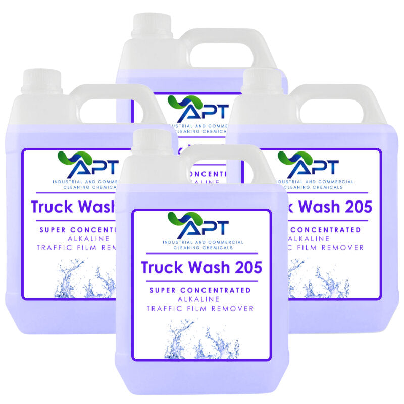 Super Concentrated Alkaline Traffic Film Remover - Truck Wash 205 - 4 x 5 Litres
