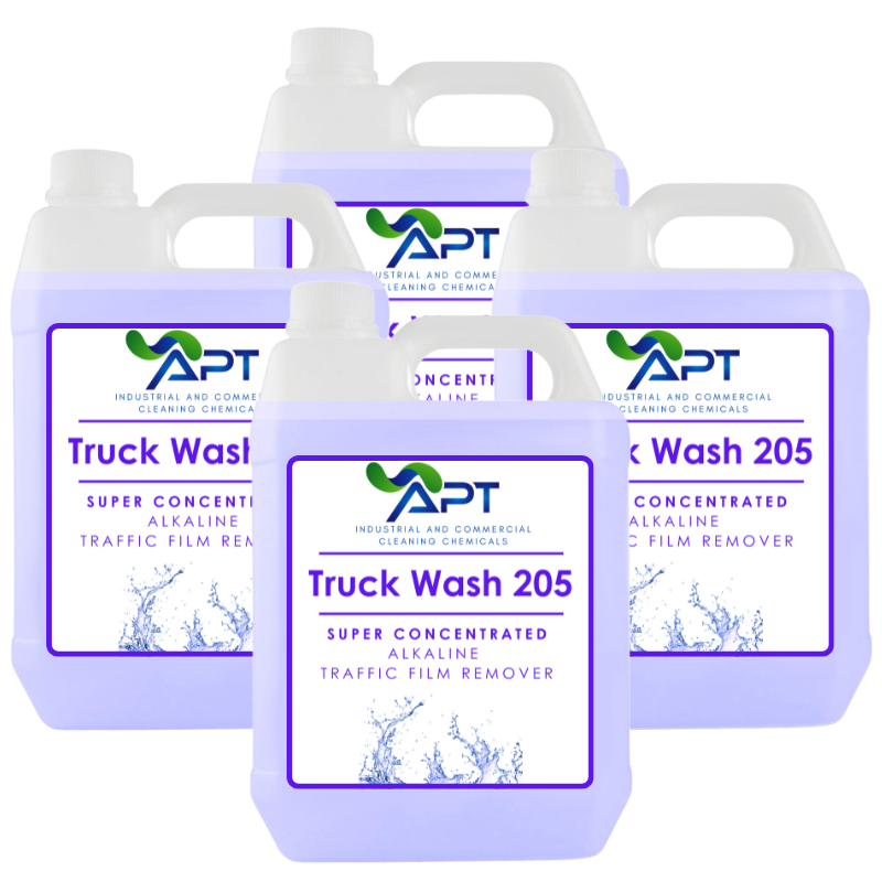 Super Concentrated Alkaline Traffic Film Remover - Truck Wash 205 - 4 x 5 Litres