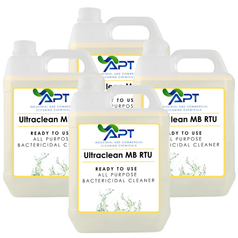 Ready-to-Use Multi Purpose Bactericidal Cleaner - Ultraclean MB RTU - 4 x 5 Litres