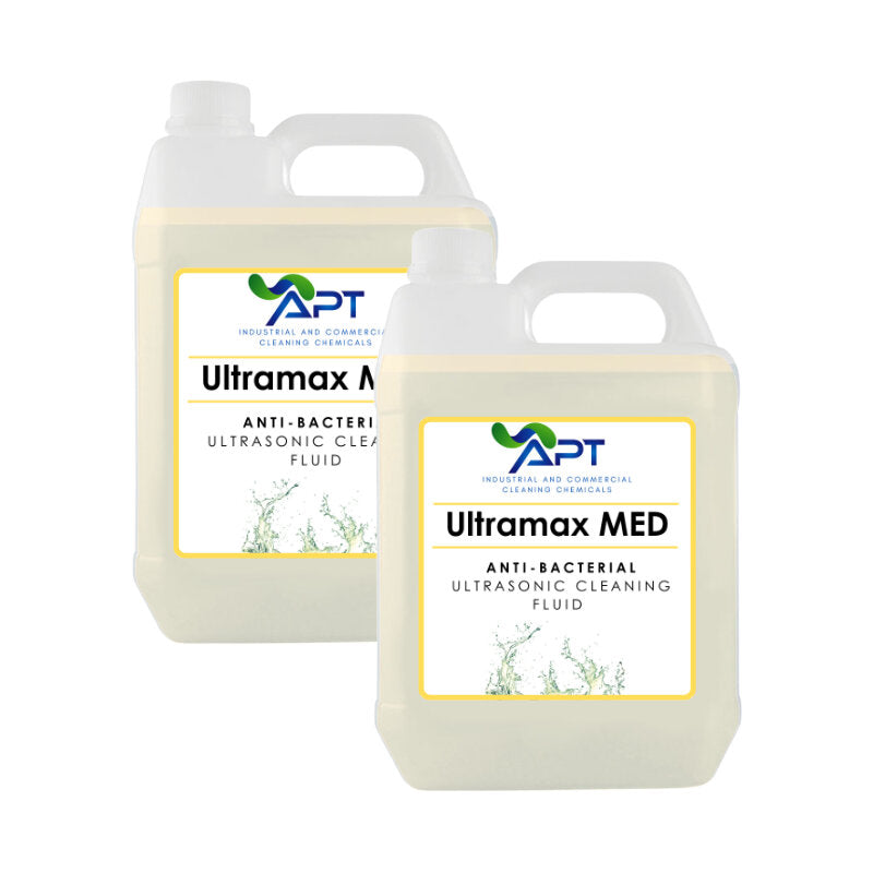 Anti-Bacterial Ultrasonic Cleaning Fluid - Ultramax MED - 2 x 5 Litres