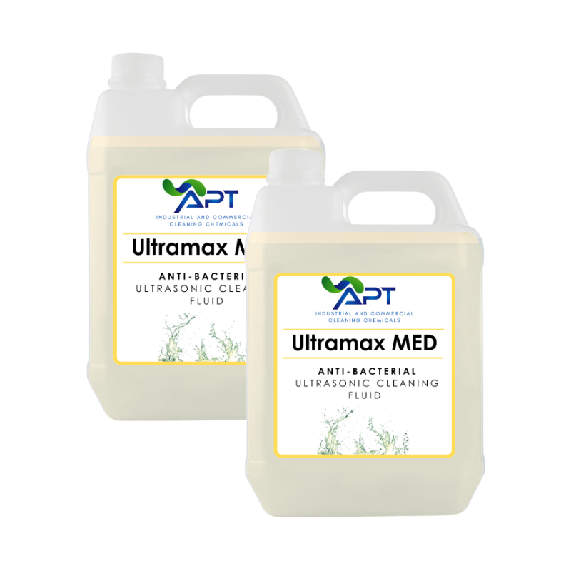 Anti-Bacterial Ultrasonic Cleaning Fluid - Ultramax MED - 2 x 5 Litres