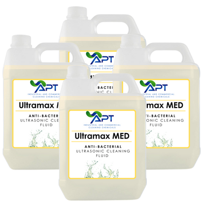 Anti-Bacterial Ultrasonic Cleaning Fluid - Ultramax MED - 4 x 5 Litres