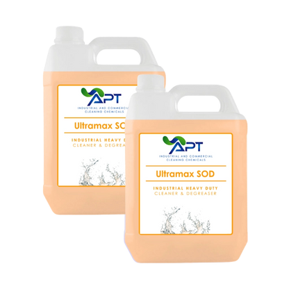 Industrial Heavy Duty Cleaner & Degreaser - UltraMax SOD - 2 x 5 Litres