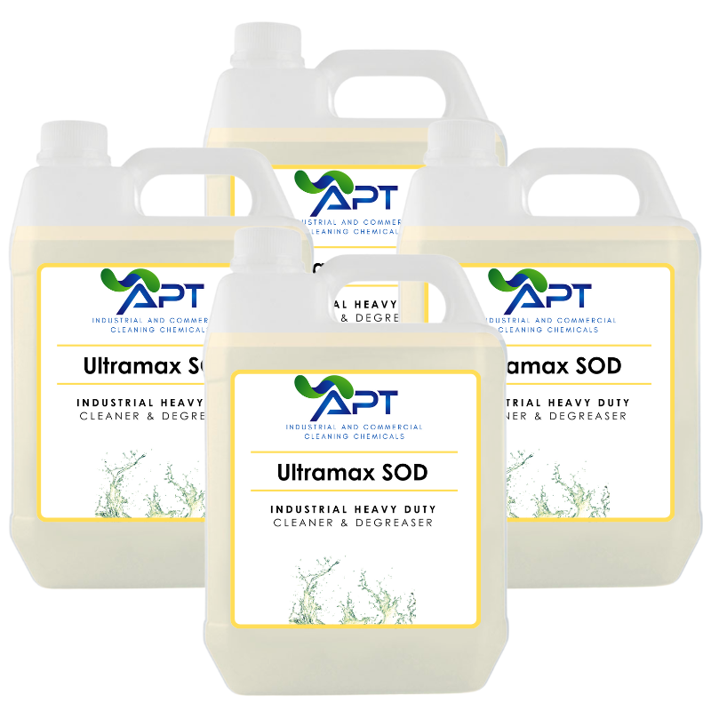 Industrial Heavy Duty Cleaner & Degreaser - UltraMax SOD - 4 x 5 Litres