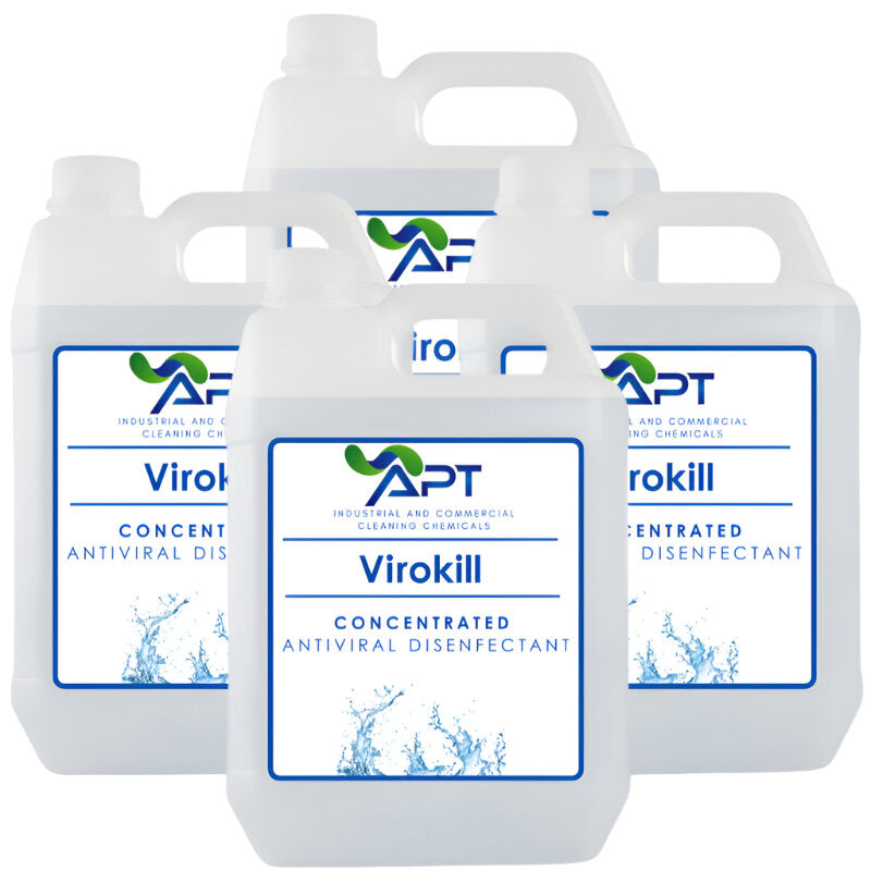 Antiviral Cleaner & Concentrated Disinfectant - Virokill - 4 x 5 Litres