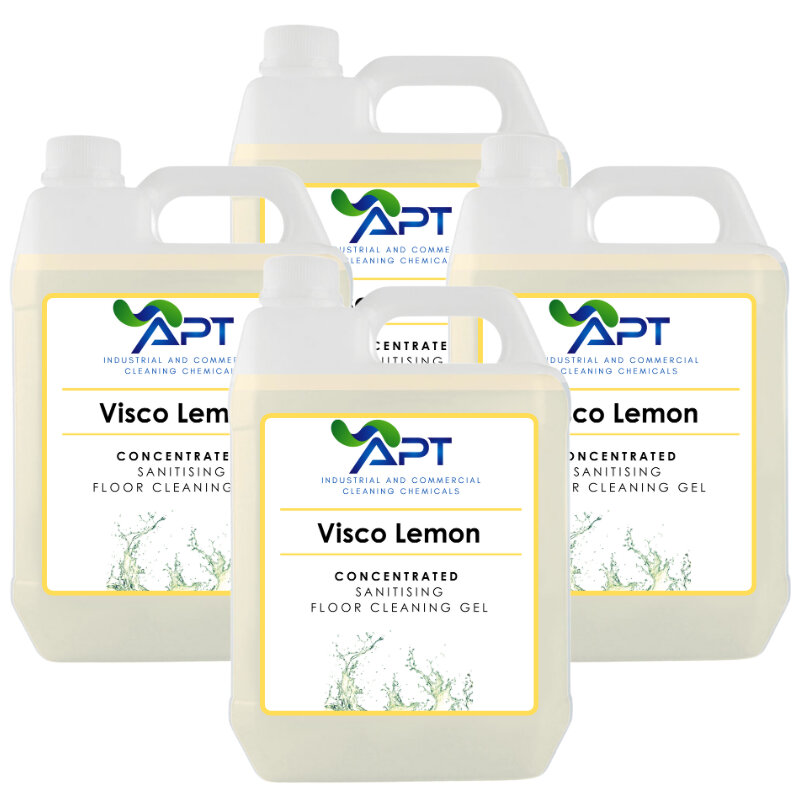 Sanitising Floor Cleaning Gel - Visco Lemon - 4 x 5 Litres