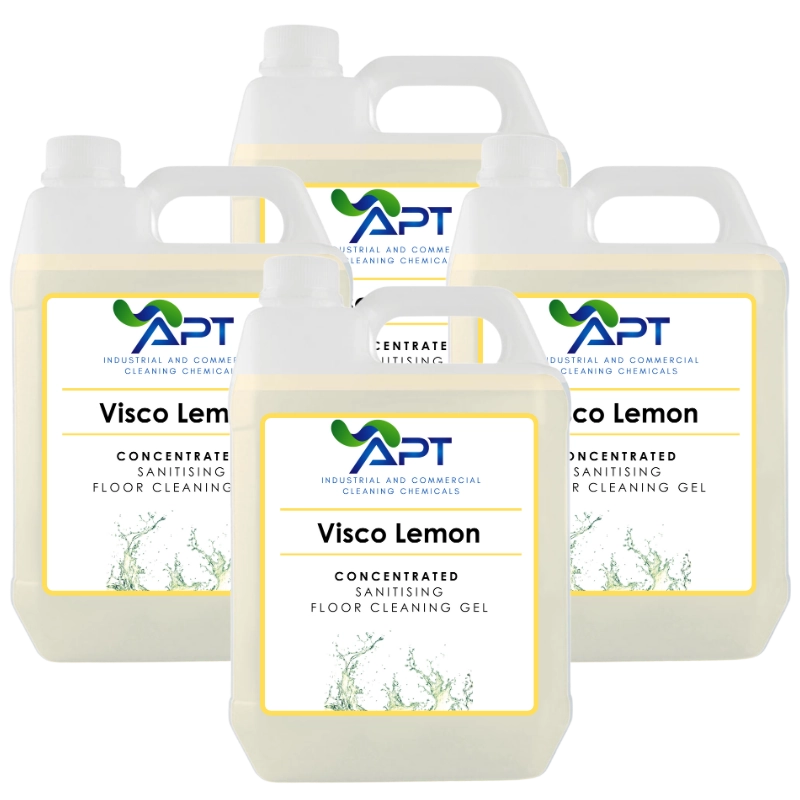Sanitising Floor Cleaning Gel - Visco Lemon - 4 x 5 Litres