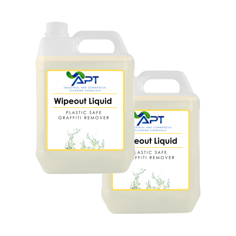 Plastic Safe Graffiti Remover - Wipeout Liquid - 2 x 5 Litres