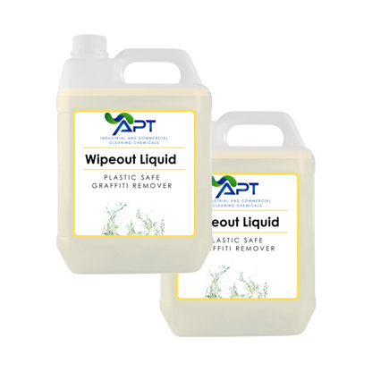 Plastic Safe Graffiti Remover - Wipeout Liquid - 2 x 5 Litres
