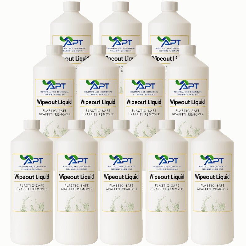 Plastic Safe Graffiti Remover - Wipeout Liquid - 12 x 1 Litre