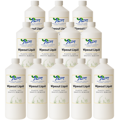 Plastic Safe Graffiti Remover - Wipeout Liquid - 12 x 1 Litre