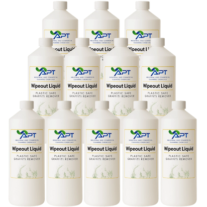 Plastic Safe Graffiti Remover - Wipeout Liquid - 12 x 1 Litre