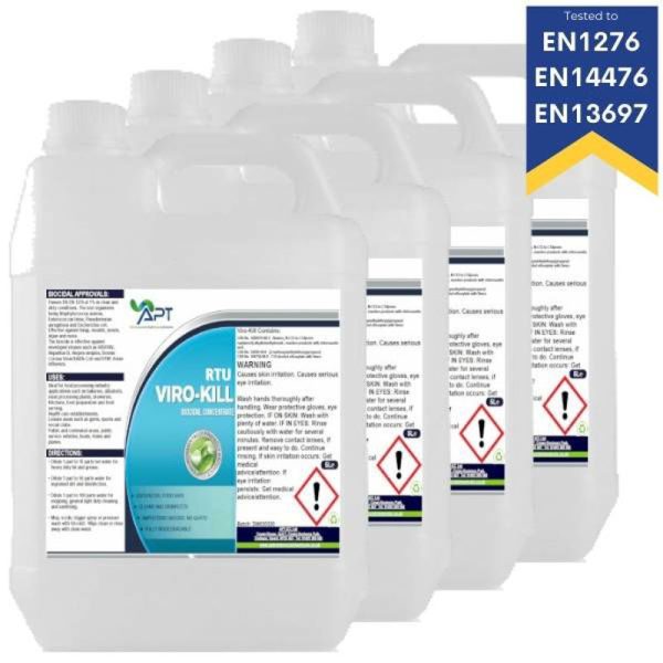 Antiviral Disinfectant -VIROKILL RTU - 4 x 5 litres